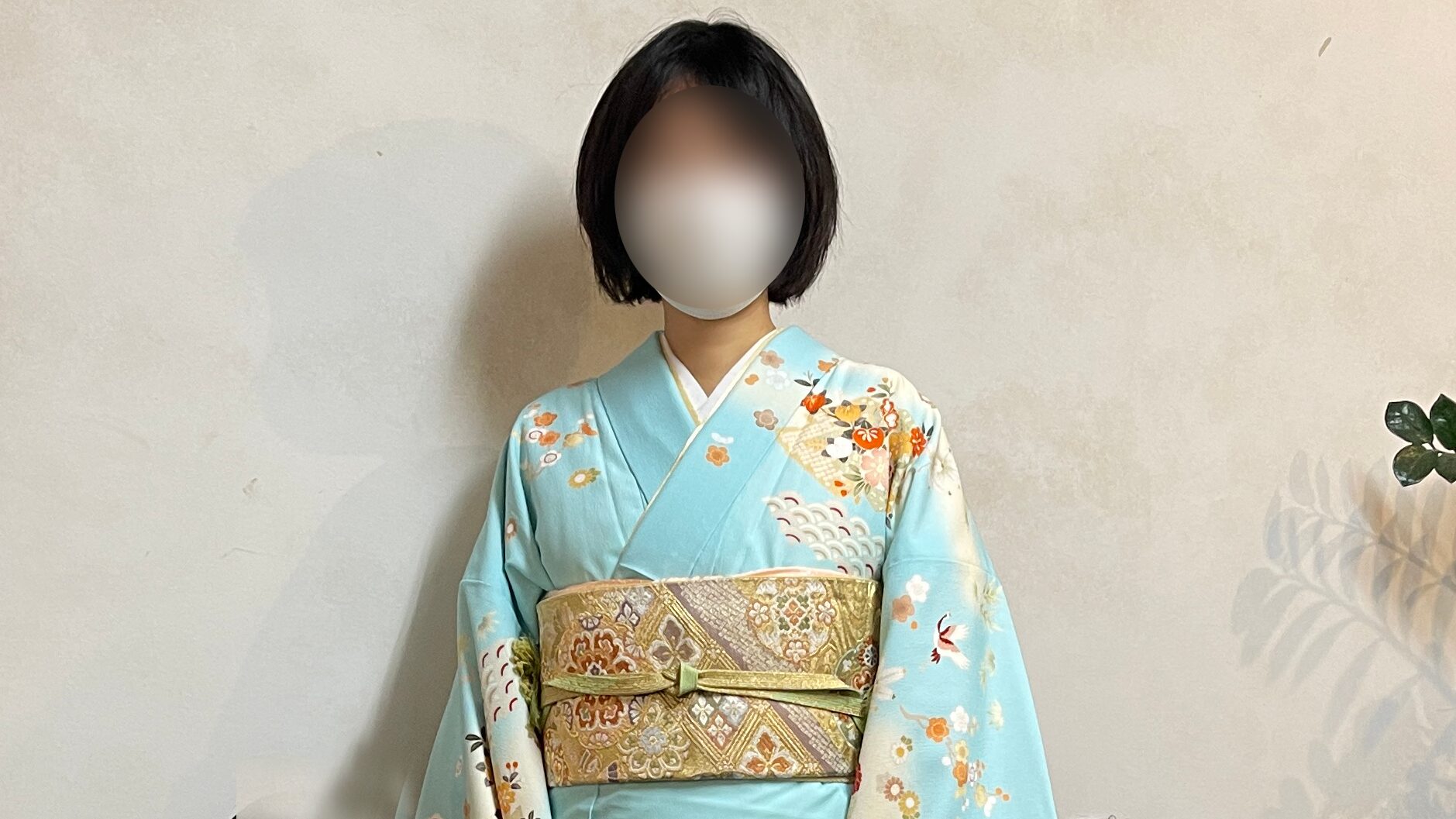 お宮参りの訪問着着付け 橿原市｜美容室